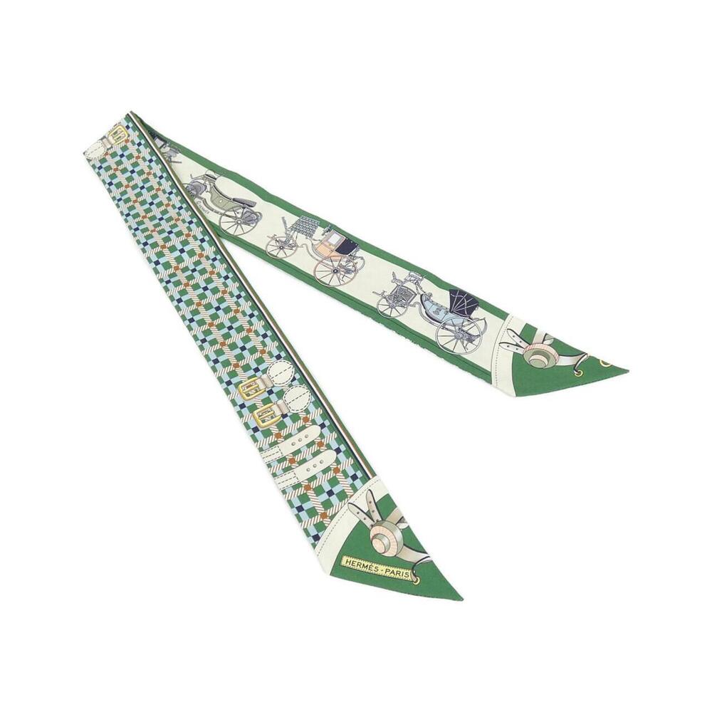 Hermes LES VOITURES NOUVELLES Twilly 064108S Scarf Muffler